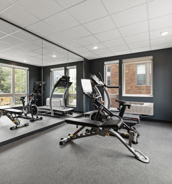 the trademark apartments fitness center